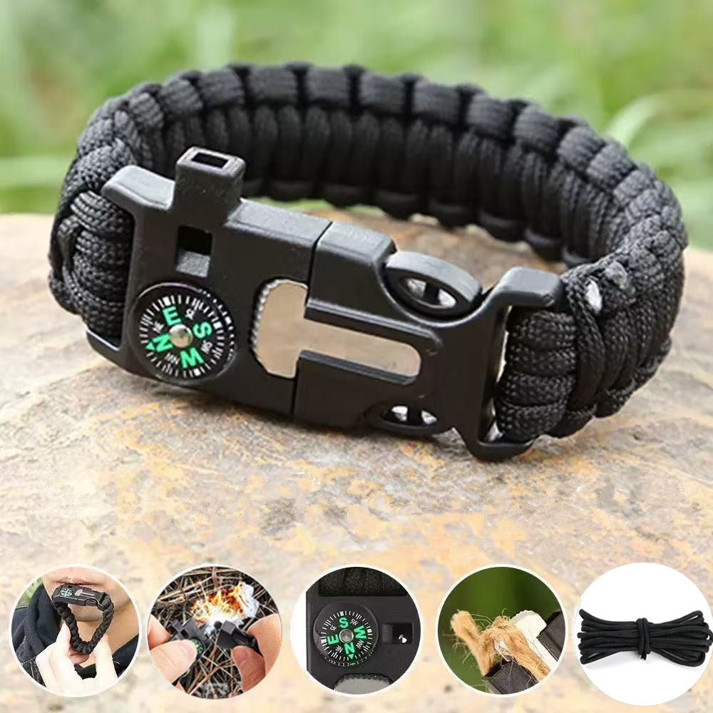 Fire Starting Kit - Bracciale bussola cinque in uno con