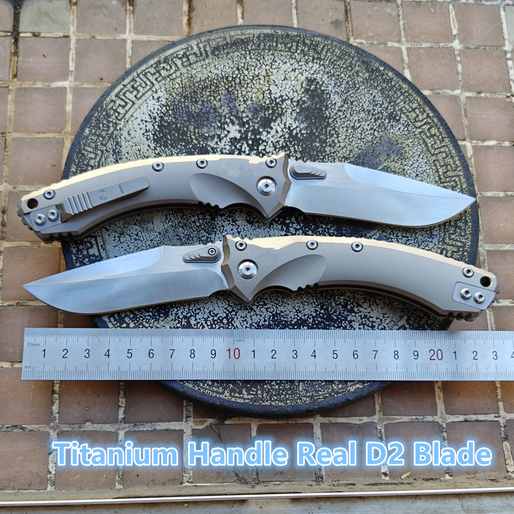 Bushcraft Knife Fixed - Mai's Real D2 Lama Amphibia Coltello