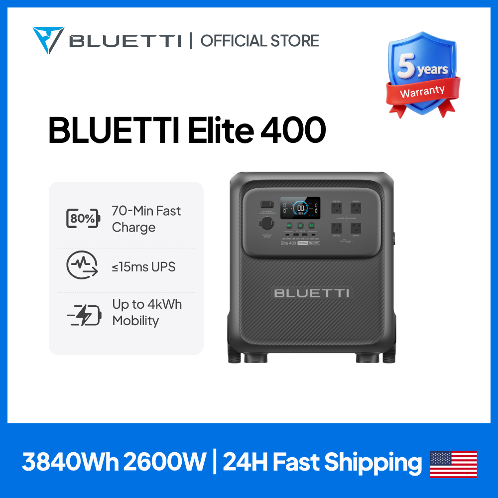 BLUETTI Elite 400 2600W 3840Wh - Solar Emergency Charger recensione e prezzo